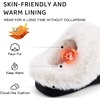 WateLves Girls Slippers Toddler Kids Plush Sequin Slip On Slippers Memory Foam Warm House Shoes for Indoor Outdoor(Ghost)