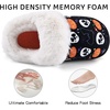 WateLves Girls Slippers Toddler Kids Plush Sequin Slip On Slippers Memory Foam Warm House Shoes for Indoor Outdoor(Ghost)