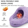 WateLves Girls Slippers Toddler Kids Plush Sequin Slip On Slippers Memory Foam Warm House Shoes for Indoor Outdoor(Sequin Dark Purple)