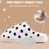 WateLves Kids Boys Girls Slippers Toddler Warm House Shoes(Black Dot)