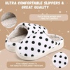 WateLves Kids Boys Girls Slippers Toddler Warm House Shoes(Black Dot)