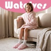 WateLves Kids Boys Girls Slippers Toddler Warm House Shoes(Pink)