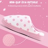 WateLves Kids Boys Girls Slippers Toddler Warm House Shoes(Pink Dot)