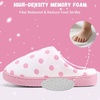 WateLves Kids Boys Girls Slippers Toddler Warm House Shoes(Pink Dot)