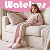 WateLves Kids Boys Girls Slippers Toddler Warm House Shoes(Pink Dot)