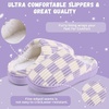 WateLves Kids Boys Girls Slippers Toddler Warm House Shoes(Purple)