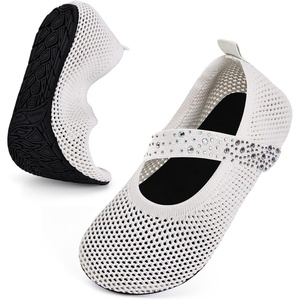 WateLves Barefoot Women Men Water Shoes Quick-Dry Aqua Socks for Swim Beach Pool River Surf Yoga(White)