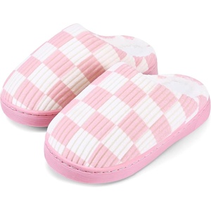 WateLves Kids Boys Girls Slippers Toddler Warm House Shoes(Pink)