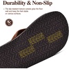 WateLves Youth Big Kids Flip Flops Boys Sandals Summer Thong Slide Sandals for Beach Pool Shower(Caramel)