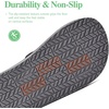 WateLves Youth Big Kids Flip Flops Boys Sandals Summer Thong Slide Sandals for Beach Pool Shower(Dark Grey)