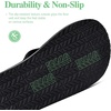 WateLves Youth Big Kids Flip Flops Boys Sandals Summer Thong Slide Sandals for Beach Pool Shower(Solid Black)
