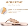 WateLves Youth Big Kids Flip Flops Boys Sandals Summer Thong Slide Sandals for Beach Pool Shower(Tan/Khaki)