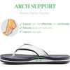 WateLves Youth Big Kids Flip Flops Boys Sandals Summer Thong Slide Sandals for Beach Pool Shower(White/Grey)