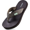 WateLves Youth Big Kids Flip Flops Boys Sandals Summer Thong Slide Sandals for Beach Pool Shower(Olive Green)