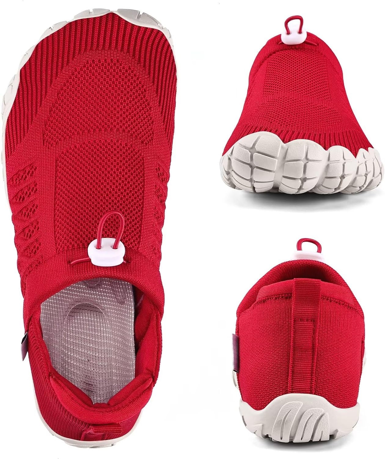 image:imageWateLves Barefoot Water Shoes Women Men Minimalist Walking Hiking Shoes Comfortable Sneakers for Trekking Trail Running ClimbingRed