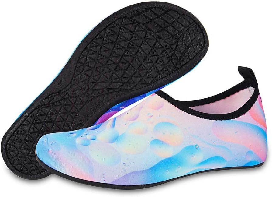 image:imageWater Shoes for Womens and Mens Summer Barefoot Shoes Quick Dry Aqua Socks for Beach Swim Yoga Exercise BPink 3839